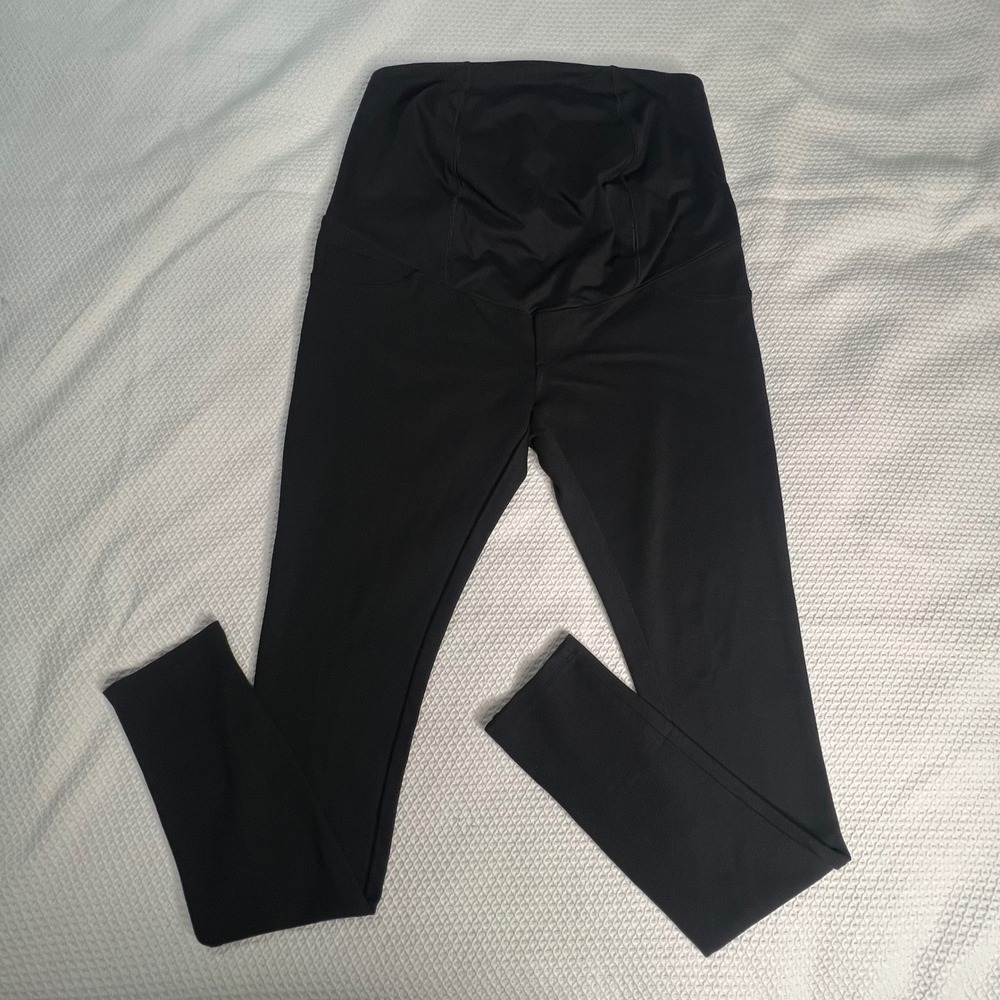 Isabel Maternity by Ingrid & Isabel Black Skinny Leggings Over Belly Pants Small